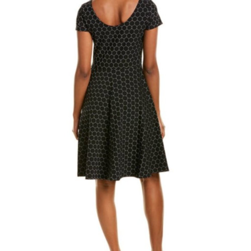 Circle Dress In Navy Cameo